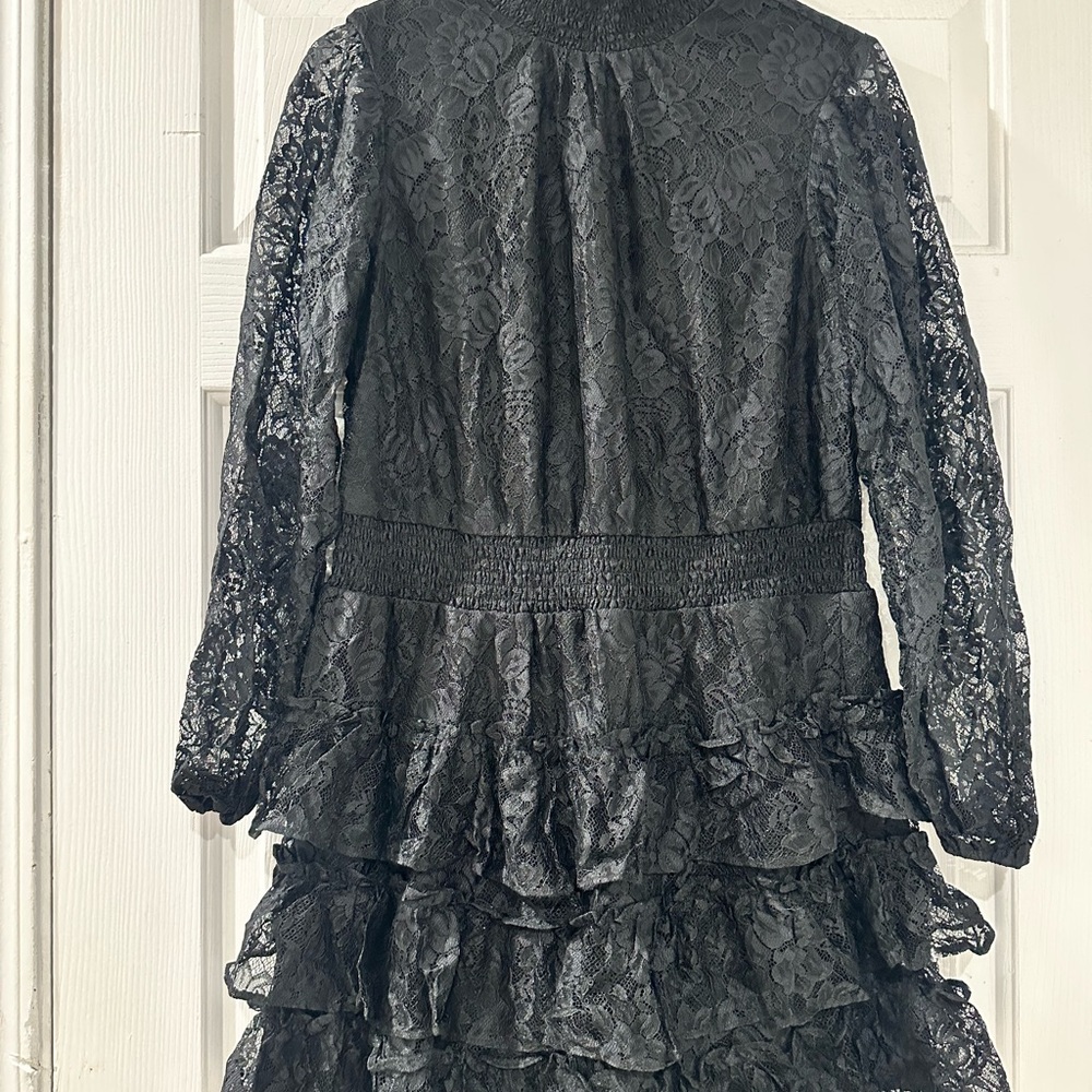 Express Black Lace Mini Dress